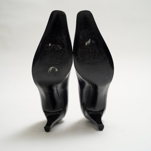 CHARLES JOURDAN Navy All Leather Pumps - Picture 5 of 9